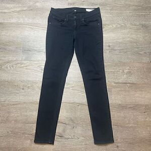 Rag & Bone Jeans Womens Dark Denim Low Rise Skinny Leg Pants Size 28